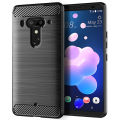 【ThinkWay】Shock Absorption Cover Soft TPU Anti Scratch Carbon Fiber Design Back Case for HTC U12 Plus/U12+. 