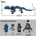 Phantom Ninja Building Blocks Ninja Raiden Dragon 522Pcs +4 Ninjas Toy Gift Kids. 