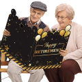Vibrant Jumbo Retirement Card Creative Shape Extra Large Size Perfect Party Decoration Guest Book Bright Colors. 