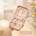 Rings, Earrings & Bracelets Jewellery Holder – Lightweight Jewelry Organizer Compact Pink Jewelry Storage Box – Keeps Jewelry Safe Portable Organizer. 