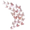 BUTTERFLY DECORATION STICKERS DIY WALL DECORATIONS NURSERY ROOM DECOR BUTTERFLY STICKS PACK OF 12 PCS. 