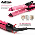 ZABRIX Original 2-in-1 Hair Straightener & Curler – Professional Ceramic Hair Styler with Fast Heat Technology | Salon-Quality Straightening & Curling Tool. 