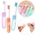 Travel Folding Toothbrush Care Cleaning Tool Carbon Fiber Mini Tongue Soft Toothbrush Cleaning Portable Q4W1. 