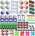 STEM Electric Science Project Kit for Kids – 50+ Components DIY Electronic Set with DC Motors, LEDs, Batteries, Switches & Wires for School Projects. 
