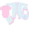 OHM and EMMY Imported 5 pcs Romper , Bodysuit set ,Premium quality , Imported Newborn Baby 5 pcs Starter set, Gift set Suitable size from Newborn to 9 months  , Summer Wearable 100% Cotton. 