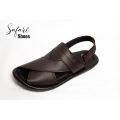 Etash shoes for life Handmade synthetic leather Sandal for men-Brown(1153). 