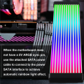 RGB LED Strip ARGB Sync Board for Computer Power Supply GPU Graphics Card Cable Case Neon Line Graphics Card 8PIN. 