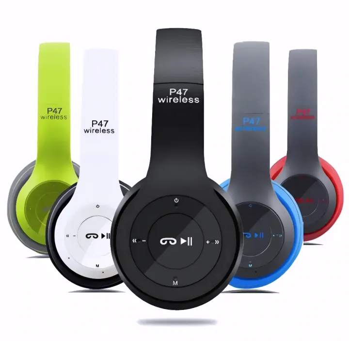 P47%20Wireless%20Bluetooth%205.0%20Foldable%20On%20Ear%20Headphones%20with%20Mic%20and%20Noise%20Isolation%20-%20Image%202