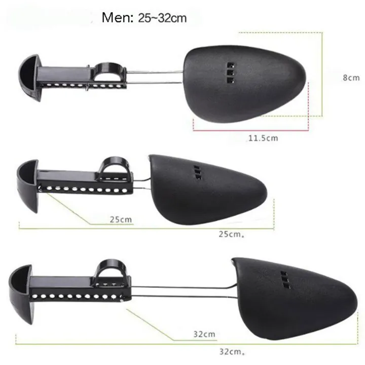 Hot Sale Adjustable Men Women Plastic Boots Shoe Stretcher Durable Black Shoe Tree Expander Extender Support Keeper Accessories