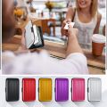 Aluminum Wallet Credit Cards Holder Multi Slim RFID Blocking ID Credit Card Case Protector Metal Card Holder for Men Women (Black, Red, Purple, Rose, Silver, Gold). 