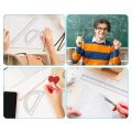 Plastic Ruler Set Math Geometry Tool Set Measuring Set Protractor Straight Ruler Triangle Ruler Square Set Transparent Ruler Set for School Geometry Box Set School Set Student Geometry Set Office Drawing Measuring. 