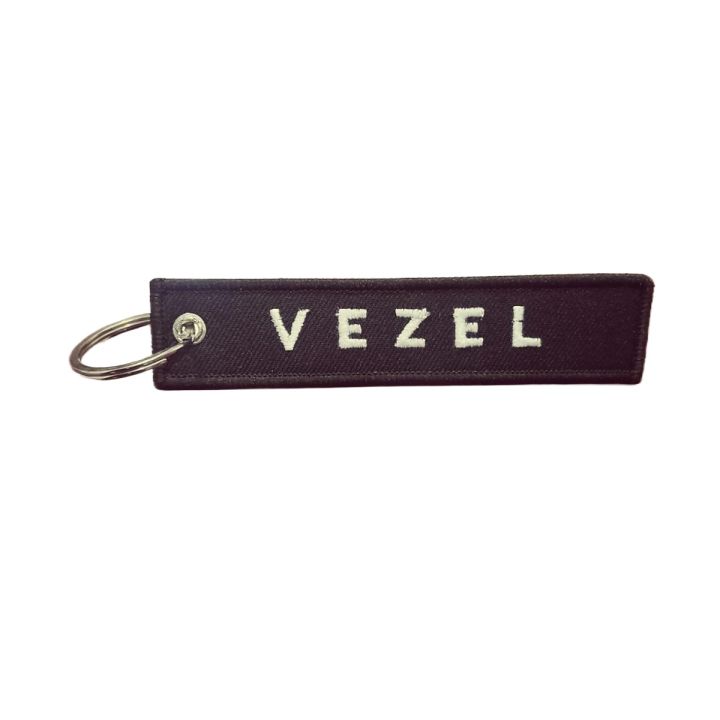 Honda vessel embroidery key chain double side For Sports Bike Car Gift KeyChain