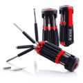8 in 1 Screw Driver - Screwdriver Tool Kit With LED Torch  Multifunctional Screwdriver Multi Portable with 6 LED Torch Tools Light Up Flashlight Maintenance. 