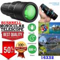 16X52 Bushnelll Monocular Telescope 16x Zoom Day Vision Optic Lens Spotting Scope Mobile Phone Camera Magnifier Monocular Telescope Single Cylinder Bird Watching Golf Sport Camping Hiking Portable Telescope Scope 66M/8000M HD 16 x 52. 