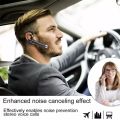 BlueWow Bluetooth Wireless Earphone with Mic Hands-Free Wireless Earphone Headphones Single-Ear Hook for Driving Business Office Compatible with iPhone and Android YYK-520. 