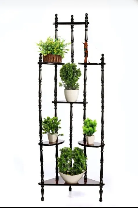 Premium Quality Best Design Decorative Rack 7 Tier Wood Corner Shelf ...