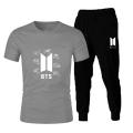 New Summer Tracksuit BTS Signature Style Tshirt and Fashion Trouser 2022 Arrival  T-shirts For Men. 