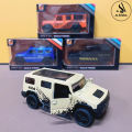 Hummer 4×4 Model Die-Cast Metal Toy Car – 1:43 Scale – Front Doors Openable – Size Approx. 3-Inches – Yellow. 