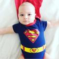 NYT Newborn Baby Superman Bodysuit Romper Infant Boys Jumpsuit Kids Clothes Outfit. 
