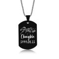 Men Women Kpop Jewelry Accessory Stray Kids Group Member Birthday Signature Pendant Stainless Steel Necklace Accessories as Gift. 