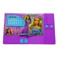 Barbie Cartoon character Multifunction Jumbo Pencil Box, Stationery Box, With Calculator and Keychain for Kids-WaoDeals. 