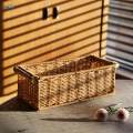 Imitation Rattan Storage Basket Woven Baskets for Coffee Table Bathroom Home. 
