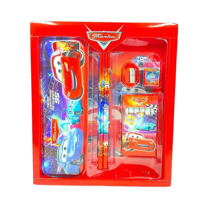 Stationery Set for Kids - Stationery Return Gifts for Kids, Student Stationery Set Pencil Box, Ruler, Eraser, Sharpener