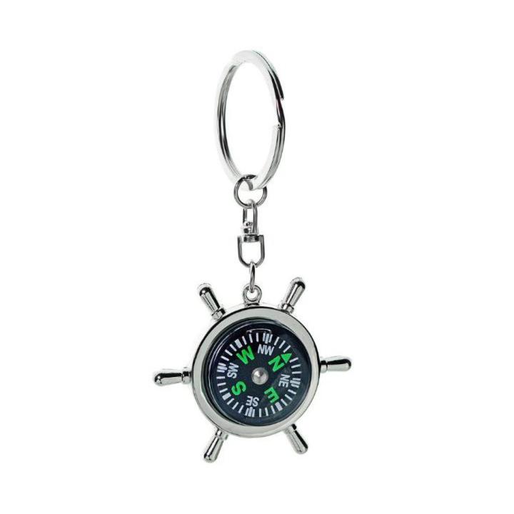 Black Metal Comppass Keychain Durable and Accurate Comppass Keychain