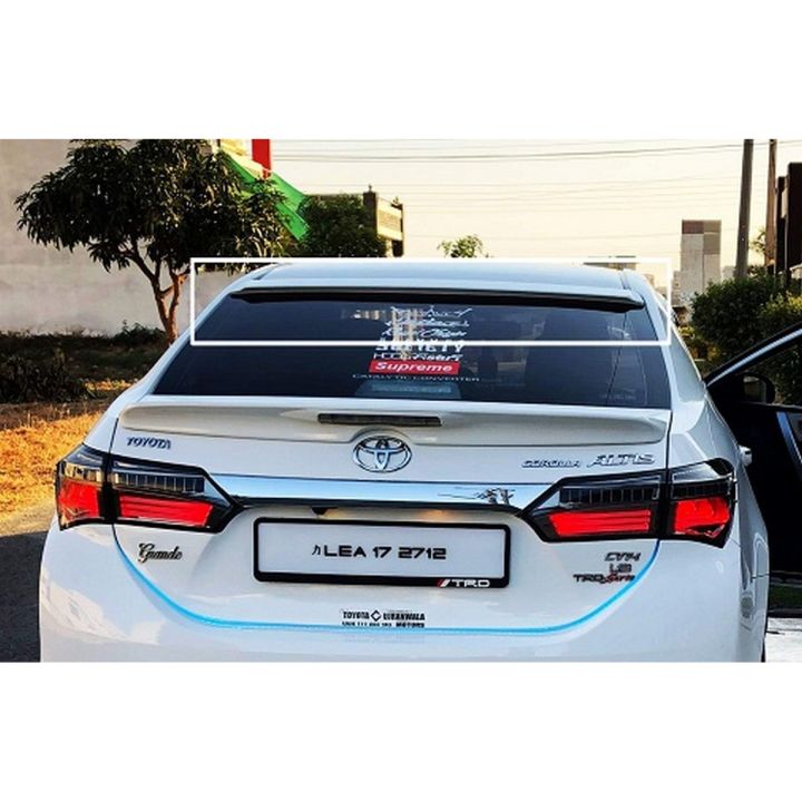 Toyota Corolla Model 2015-2020 Rear Window Roof Spoiler (Super White)