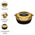 Premium Quality Elegant Design Black Gold Food Warmer Hot Pot, High Quality Insulated Material Keeps Food Fresh and warm upto 6 Hours, Available in 3 Different Sizes - Black Gold. 