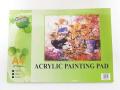 Acrylic Painting Paper Pad A-4 size 300GSM/10 Sheets a4 sketch book painting pad. 