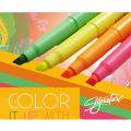 Pack of 5 Signature Spotliters (multicolored highlighter). 