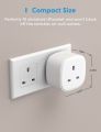Meross Smart Plug with Energy Monitor Wi-Fi Outlet Work with Alexa Echo, Google Home, Smart Socket No Hub Required 13A (3-Pack). 