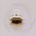 A Pack of 4 Korean Style High-Quality Mini Hair Catchers in White - Stylish Hair Accessories for Taming Stray Hairs. 