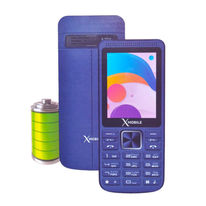 Xmobile D4 Lite, 4 Sims, Without camera, 2.4 Inch Display, 3000mAH Big Battery, Auto Call recording, Wireless FM radio, Bluetooth, Media Player, Thunder Speaker, Beautiful Design, PTA Approved with 1 Year Brand Warranty