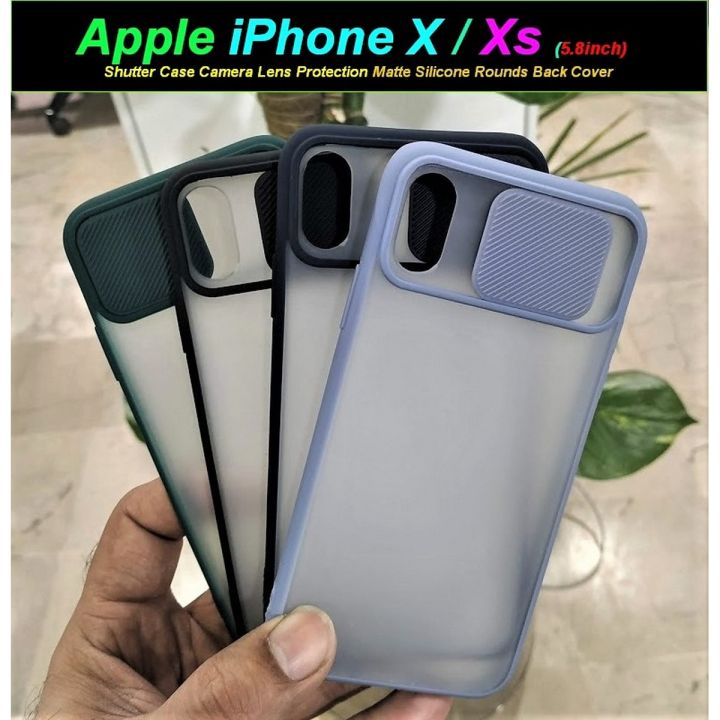 Shutter Case Slide Camera Lens Protection For iPhone X Xs