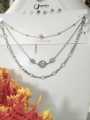 Elegant Multi Layered Chains Designer Chokar Necklace with Earrings from Seek for Style. 