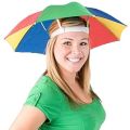 Hands-free umbrella. 