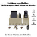 Multi-Functional Stylish and Compact Design Wall Holder For TV, AC Remote, Pen, Mobile and keys. 