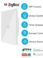 Touch Switch - Smart Switch - Glass Touch Panel - Compatiable with iOS / Android -Compatible with Alexa / Google Assistant - No Hub Required - Black / 1 gang. 