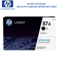 HP 87A Toner Cartridge Compatible for HP LaserJet Enterprise M506dn/M506x/n/dn/MFP M527z printer. 