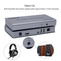4K 120M HDMI KVM Extender Transmitter Receiver Over Cat5/5e/Cat6 Rj45 Ethernet Cable Support USB Mouse Keyboard Touch Screen. 