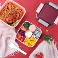 Mobile Partition Lunch Box Microwave Preservation Box Small Grid Lunch Box Plastic Bento Box Sealed Divided Salad Box Lunch Box. 