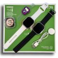 Y70 Ultra Smart Watch , With 2 Watches - 12 Straps - Tasbee Counter - Latest Combination - Smart Watch -. 
