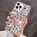 Applicable to Samsung S10plus Love note20 Temperament A9 Trendy ins Wind S21ultra Full Diamond Phone Case. 