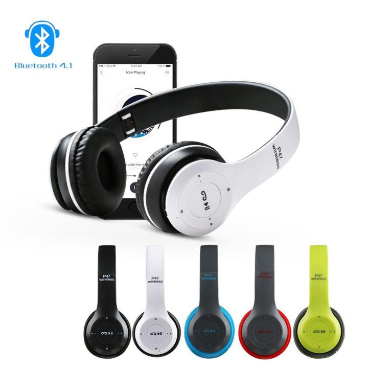 p47%20wireless%20headphones%20Bluetooth%20Foldable%20Headset%20with%20Microphone%20FOR%20gaming%20and%20laptop%20used%20wireless%20headphones,%20stereo%20headphones%20with%20mic,%20wireless%20earphones,%205.0+EDR%20technology,%20compatible%20with%20PC,%20TV,%20smart%20phones%20and%20tablets%20-%20Image%202