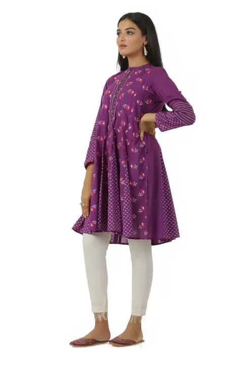 EGO%20Winter%20Collection%202019%20%20Purple%20Ray%20%20Purple%20Cotton%20Kurti%20For%20Women%20-%20Image%206