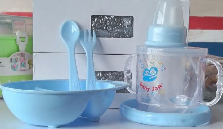 Baby Transparent 3-1 (Mug, Feeder, cerelac Bowl set) 330ml/11oz BPA Free