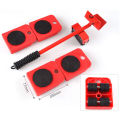 5 in 1 Heavy Furniture Moving Tool Heavy object mover For Moving House Cabinet Sofa Bed Desk Slider Remover Rolling Wheel Corner Movers Set For Furniture Mover Tool Set. Amazing Furniture Mover Tool Set. 