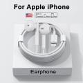 For Apple iPhone 14 Original Earphones 11 12 13 Pro Max Headphones X 8 7 6 6S Plus SE Bluetooth Wired Earbuds Phone Accessories. 